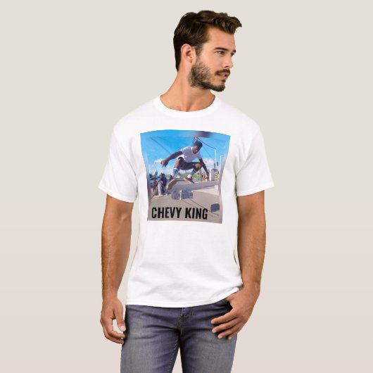 CHEVY KING SKATEBOARD T - Shirt (Vorne ganz)