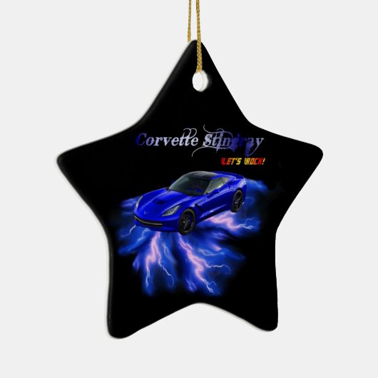 Chevy: KorvetteStingray 2013 Keramik Ornament (Rechts)