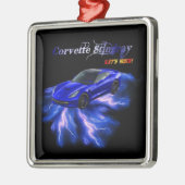 Chevy: KorvetteStingray 2013 Ornament Aus Metall (Links)