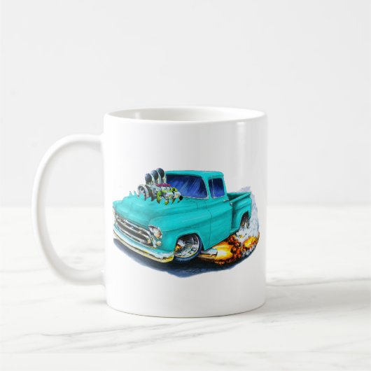 Chevy Lieferwagen-Türkis 1957 Kaffeetasse (Links)