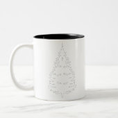 Chevy-Luv Weihnachtsbaum Zweifarbige Tasse (Links)