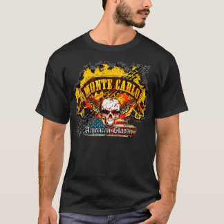 Chevy Monte Carlo - Burnout-Fahnen-Schädel - T-Shirt