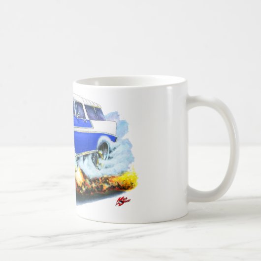 Chevy Nomade-Blau-Auto 1956 Kaffeetasse (Rechts)