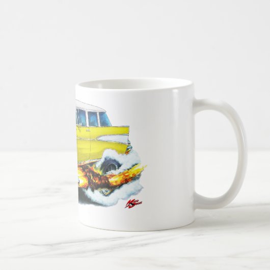 Chevy Nomade-Gelb-Auto 1957 Kaffeetasse (Rechts)