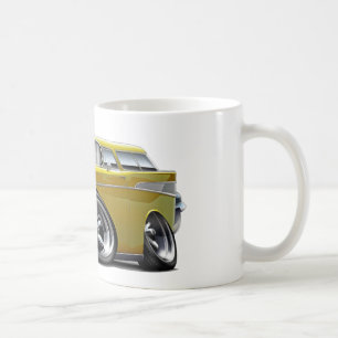 Chevy Nomade-Gelb-frisiertes Auto 1957 Kaffeetasse