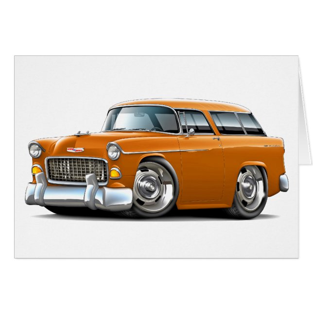Chevy Nomade-Orangen-Auto 1955 (Vorderseite (Horizontal))