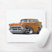 Chevy Nomade-Orangen-frisiertes Auto 1957 Mousepad (Mit Mouse)