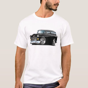 Chevy Nomade-Schwarz-Auto 1955 T-Shirt
