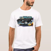 Chevy Nomade-Schwarz-Auto 1955 T-Shirt (Vorderseite)