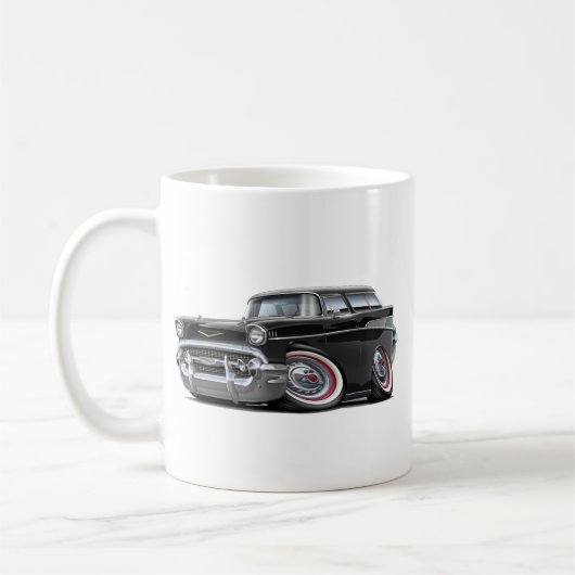 Chevy Nomade-Schwarz-Auto 1957 Kaffeetasse (Links)