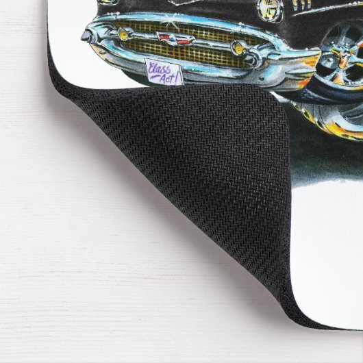 Chevy Nomade-Schwarz-Auto 1957 Mousepad (Ecke)