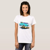 Chevy Nomade-Türkis-Auto 1956 T-Shirt (Vorne ganz)