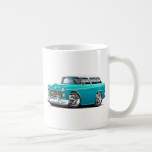 Chevy Nomade-Türkis-Weißes Auto 1955 Kaffeetasse