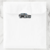 Chevy Nova Black Car Runder Aufkleber (Tasche)