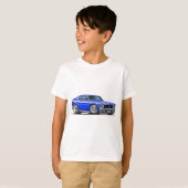 Chevy Nova-Blau-Auto T-Shirt (Vorne ganz)