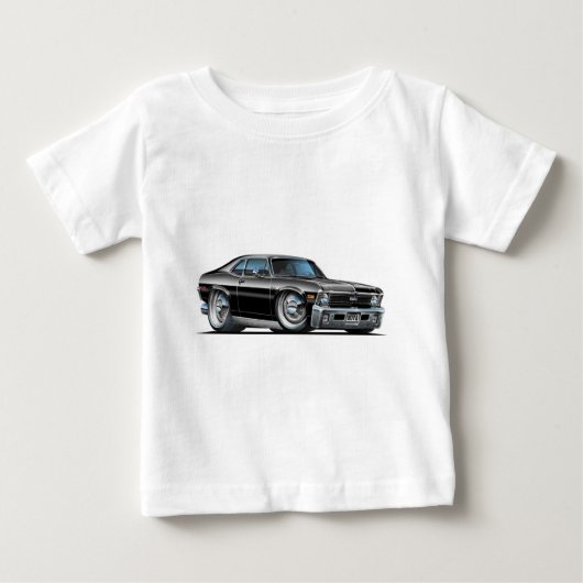 Chevy Nova-Schwarz-Auto Baby T-shirt (Vorderseite)
