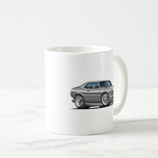 Chevy Nova-Silber-Auto Kaffeetasse (VorderseiteRechts)
