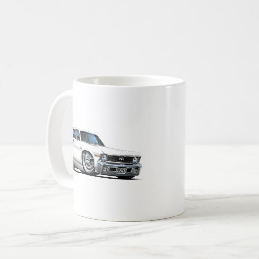 Chevy Nova-Weiß-Auto Kaffeetasse (Vorderseite Links)