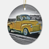 Chevy Pick Up Keramikornament (Links)
