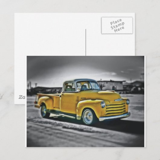 Chevy Pick Up Postkarte (Vorne/Hinten)