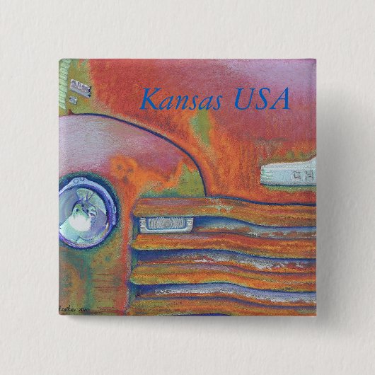 Chevy Rost-Chevrolet-Lieferwagen-LKW Button (Vorderseite)