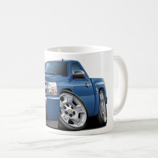 Chevy Silverado blauer Granit-LKW Kaffeetasse (VorderseiteRechts)