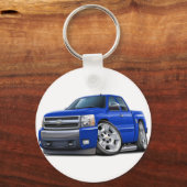 Chevy Silverado Blue Extended Cab Schlüsselanhänger (Vorderseite)
