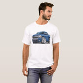 Chevy Silverado Dualcab blauer Granit-LKW T-Shirt (Vorne ganz)