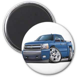 Chevy Silverado Dualcab Blue Granite Truck Magnet