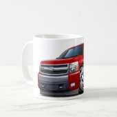 Chevy Silverado Dualcab Rot-LKW Kaffeetasse (Vorderseite Links)
