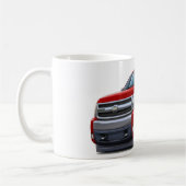 Chevy Silverado Dualcab Rot-LKW Kaffeetasse (Links)