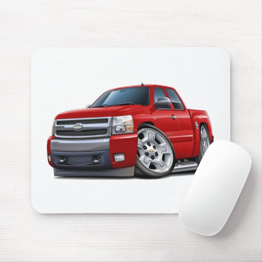 Chevy Silverado rotes ausgedehntes Fahrerhaus Mousepad (Mit Mouse)