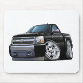 Chevy Silverado schwarzer LKW Mousepad (Vorne)
