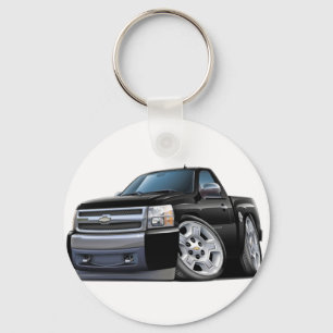 Chevy Silverado schwarzer LKW Schlüsselanhänger