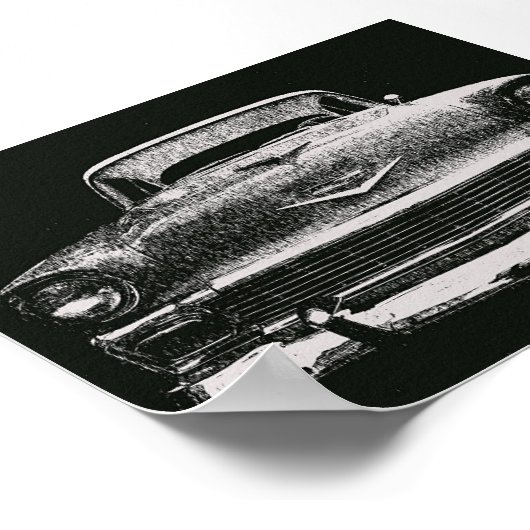 CHEVY SKETCH 1956 POSTER (Ecke)