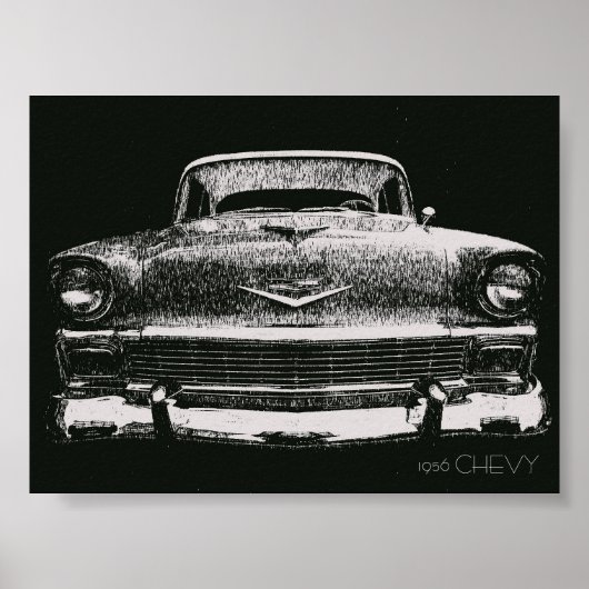 CHEVY SKETCH 1956 POSTER (Vorne)