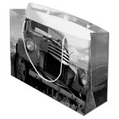 Chevy Truck Foto Geschenktasche aus den 50er Jahre Große Geschenktüte (Rückseite Schrägansicht)