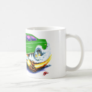 Chevy Vega grünes Auto Kaffeetasse
