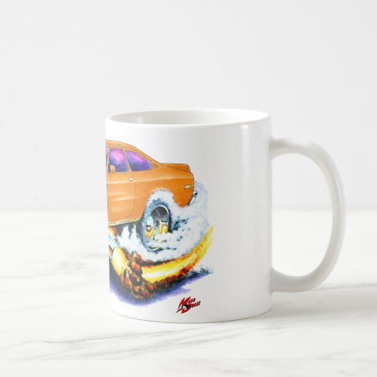 Chevy Vega Orangen-Auto Kaffeetasse (Rechts)