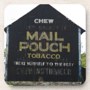 Chew Mail Pouch Vintage Scheune Americana Getränkeuntersetzer