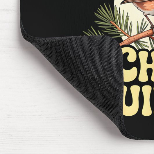 Chew Quieter Funny Bird Saying Mousepad (Ecke)
