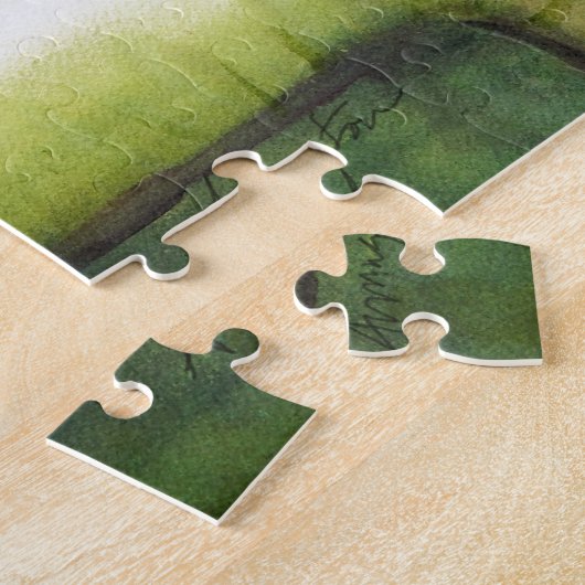 Chew Shoe, Terrier auf der Couch Puzzle (Seite)