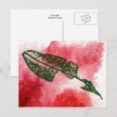 "Chewed Cherry Leaf #1" Landstraßen Postkarte (Vorne/Hinten)
