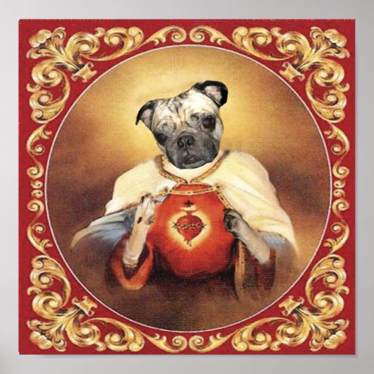 Chewie Sacred Heart Painting Poster (Vorne)