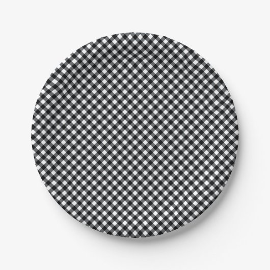 CHEX 12-SCHWARZ-WEISS-PAPIER-TELLER PAPPTELLER (Vorderseite)