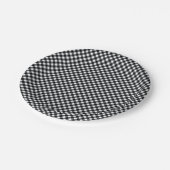CHEX 12-SCHWARZ-WEISS-PAPIER-TELLER PAPPTELLER (Schrägansicht)
