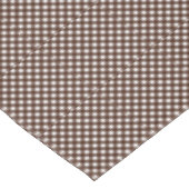 CHEX 13-DARK BROWN-BAUMWOLLE TABLECLOTH 52x70in Tischdecke (Schrägansicht)
