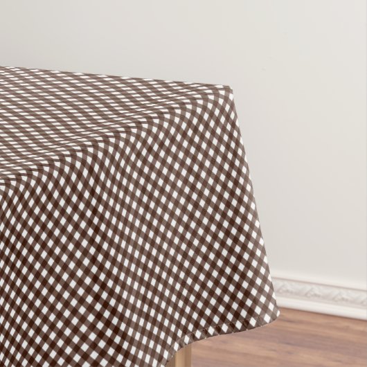 CHEX 13-DARK BROWN-BAUMWOLLE TABLECLOTH 52x70in Tischdecke (Beispiel)