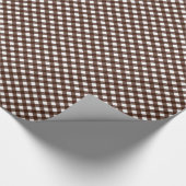 CHEX 13 DUNKELBROWN-GIFT-WRAPPING-PAPIER GESCHENKPAPIER (Ecke)