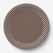 CHEX 13-DUNKELBROWN-PAPIER-TELLER-3 PAPPTELLER (Vorderseite)